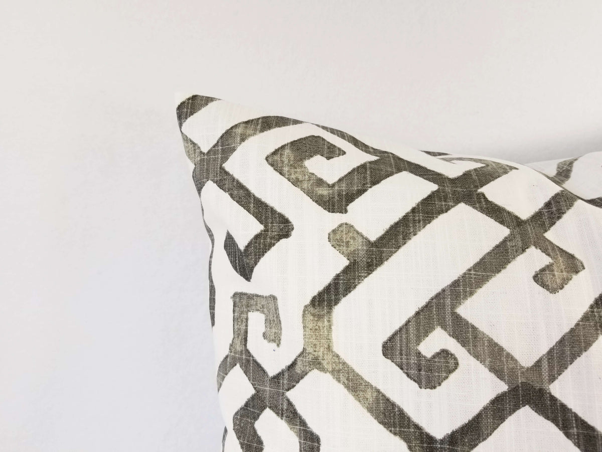 Geometric Print Square Pillow from Lincove