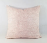 Blush Pink and White Pillow Cover Variegated Solid Pillow Cover