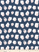 Blush Pink, Italian Denim Blue, and White Pillow Cover Dot Pillow