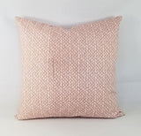 Blush Pink and White Pillow Cover Falling Raindrop Pillow Cover