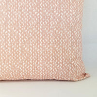 Blush Pink and White Pillow Cover Falling Raindrop Pillow Cover