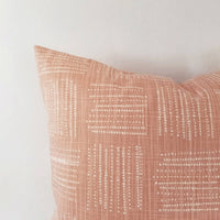 Blush Pink and White Pillow Cover Geometric Pillow