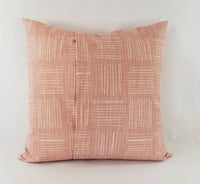 Blush Pink and White Pillow Cover Geometric Pillow