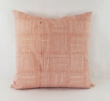 Blush Pink and White Pillow Cover Geometric Pillow