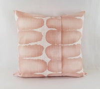 Blush Pink and White Pillow Cover Shibori Inspired Pillow