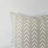 Warm Grey Pillow Cover Mud Cloth Pillow