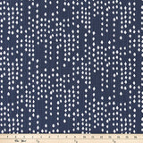 Dark Blue Pillow Cover Falling Dot Pillow