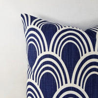 Dark Blue Pillow Cover Arches Pillow