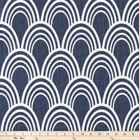 Dark Blue Pillow Cover Arches Pillow