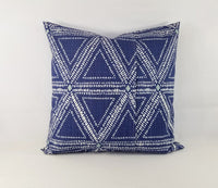 Dark Blue Pillow Cover Trellis Pillow