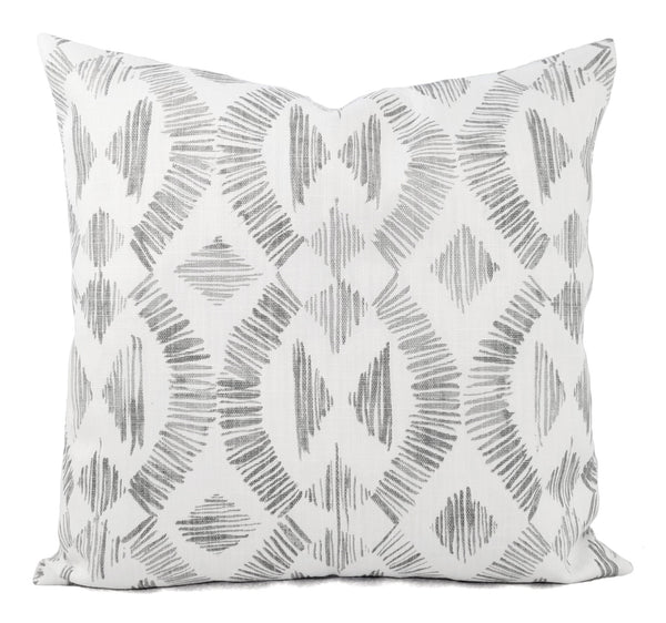 Warm Grey Pillow Cover Bold Geometric Pillow Cover