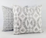 Warm Grey Pillow Cover Bold Geometric Pillow Cover