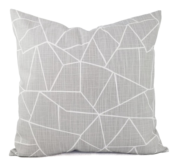 Warm Grey Pillow Cover Cut Glass Pillow Cover