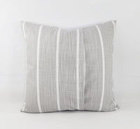 Warm Grey Pillow Cover Striped Pillow Cover