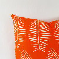 Outdoor Orange Pillow Cover Floral Pillow