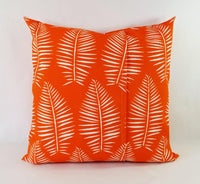 Outdoor Orange Pillow Cover Floral Pillow