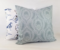 Regal Soft Blue Pillow Cover Trellis Pillow