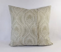 Regal Grey Pillow Cover Geometric Trellis Pillow