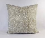 Regal Grey Pillow Cover Geometric Trellis Pillow