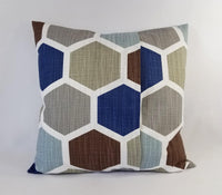 Regal Blue Pillow Cover Hexagon Pillow