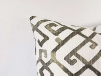 Regal Grey Pillow Cover Geometric Lines Pillow